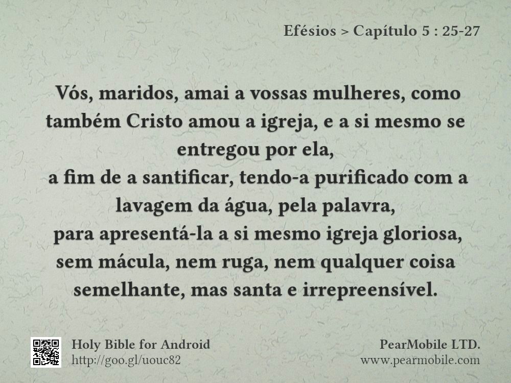 Efésios, Capítulo 5:25-27